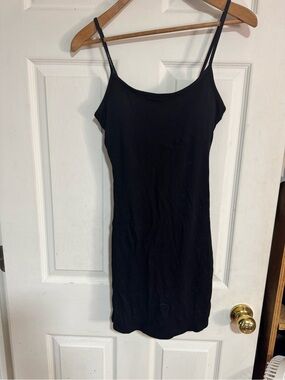 Essential Black Spaghetti-Strap Mini Dress